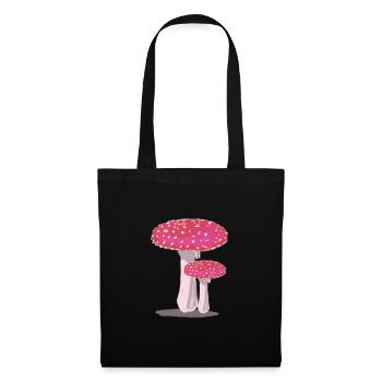 Testippings rouge blanc - Sac en tissu - noir - Devant