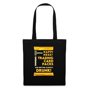 Trading Cards and Drinks Lucky Gift Funny - Tote Bag - black - Front