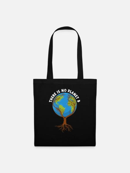 There Is No Planet B Tree Earth - Stoffbeutel - Schwarz