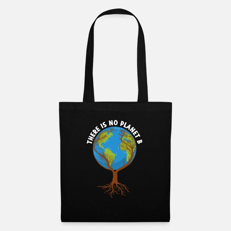 There Is No Planet B Tree Earth - Stoffbeutel - Schwarz