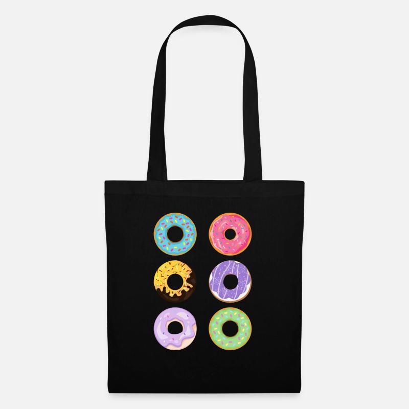 Donut Gruppe - Stoffbeutel - Schwarz