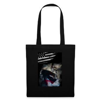 Bretagne Breizh abeille bourbon - Sac en tissu - noir - Devant