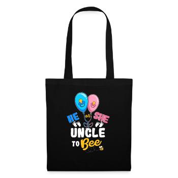 He or She Uncle To Bee Best Uncle Ever Uncle Life - Stoffbeutel - Schwarz - Vorne