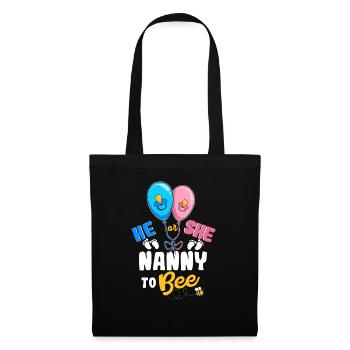 Il ou elle nounou pour être la meilleure grand-mère de tous les temps - Sac en tissu - noir - Devant
