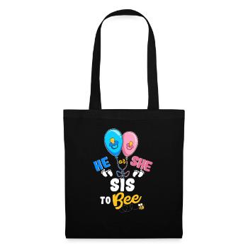 Il ou elle sis à Bee meilleure sœur Ever Big Sis - Sac en tissu - noir - Devant