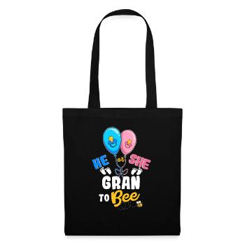 He or She Gran To Bee Best Grandma Ever - Stoffbeutel - Schwarz - Vorne