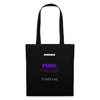 #pronounsarebeautiful purr/neutrx - Sac en tissu - noir - Devant