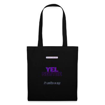 #pronounsarebeautiful yel/neutre - Sac en tissu - noir - Devant