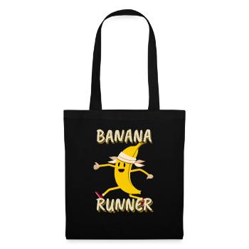 Banana Jogging Marathon Banana Runner - Sac en tissu - noir - Devant