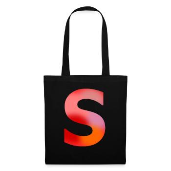 Letter S - Tote Bag - black - Front