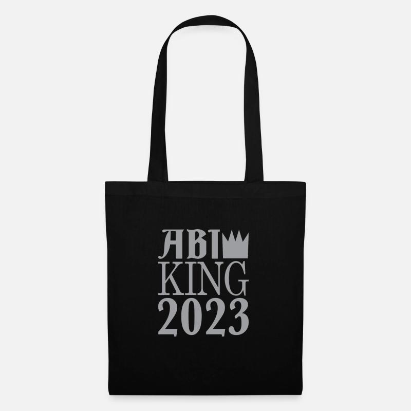 Abi king 2023 - Abi Geschenk - Stoffbeutel - Schwarz