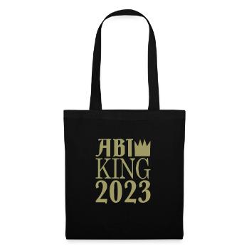 Abi king 2023 - Stoffbeutel - Schwarz - Vorne