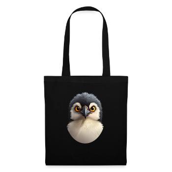 Pinguin - Stoffbeutel - Schwarz - Vorne