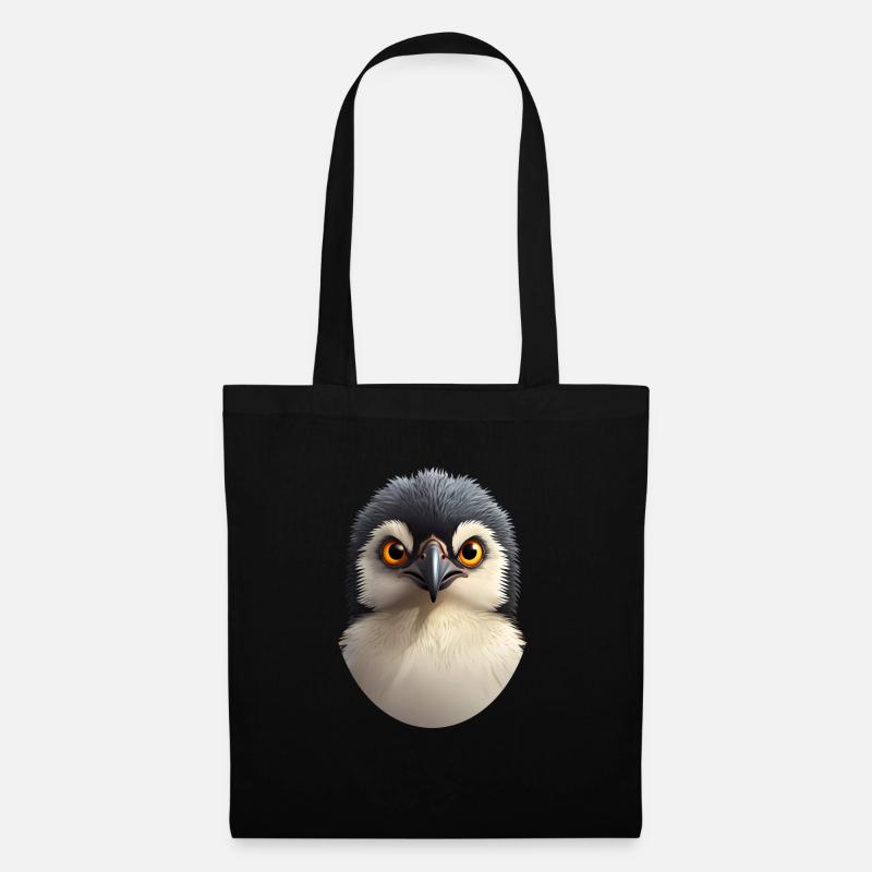 Pinguin - Stoffbeutel - Schwarz