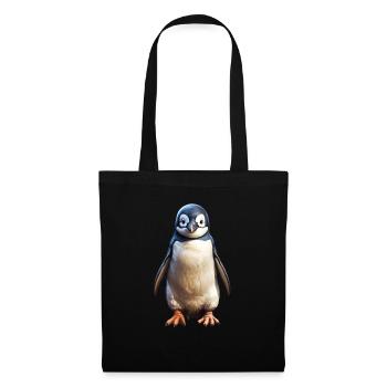 Pinguin - Stoffbeutel - Schwarz - Vorne