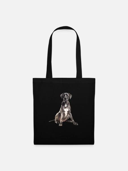 Great Dane - Stoffbeutel - Schwarz