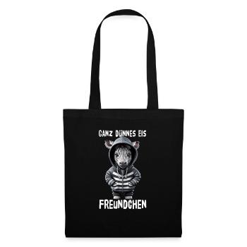 Very Thin Ice Friend Zebra - Tote Bag - black - Front