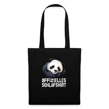 Chemise de nuit officielle Panda - Sac en tissu - noir - Devant