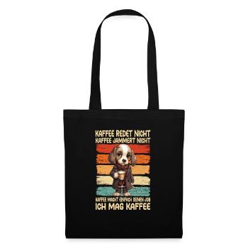 Coffee Don't Talk Coffee Don't Whine Beagle - Tote Bag - black - Front