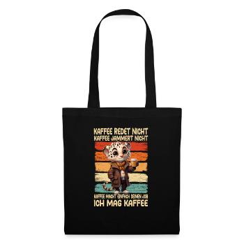 Coffee Don't Talk Coffee Don't Whine Cheetah - Tote Bag - black - Front