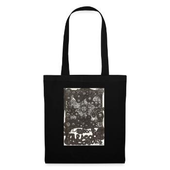Porte Yig A5 - Sac en tissu - noir - Devant