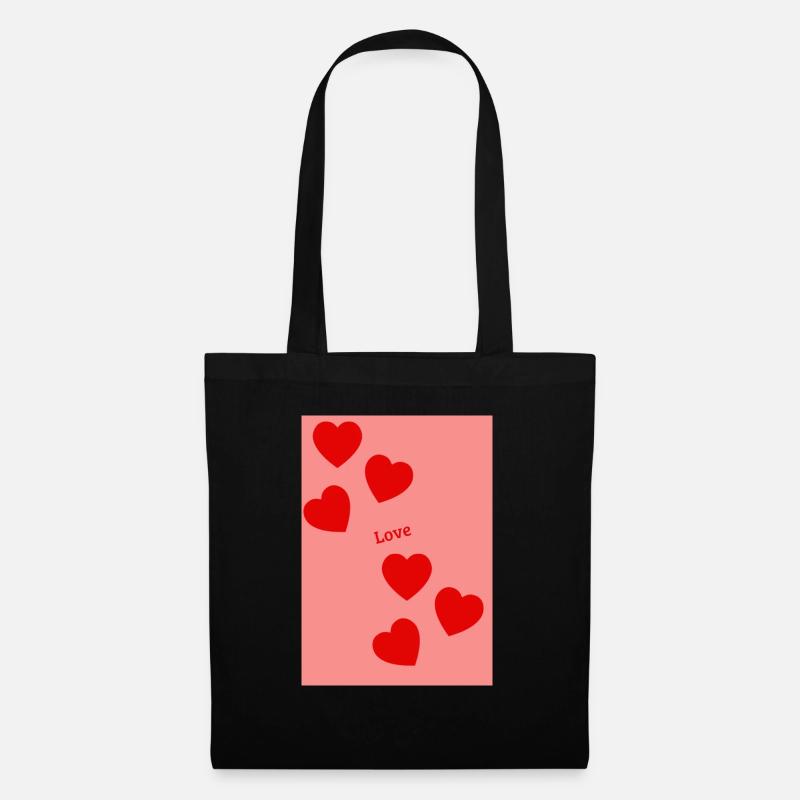 Love - Stoffbeutel - Schwarz