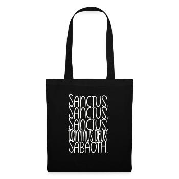 Sanctus, Sanctus, Sanctus, Dominus Deus Sabaoth - Sac en tissu - noir - Devant