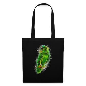 Papagei - Sac en tissu - noir - Devant