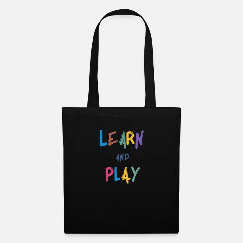 Learn and Play - Sac en tissu - noir