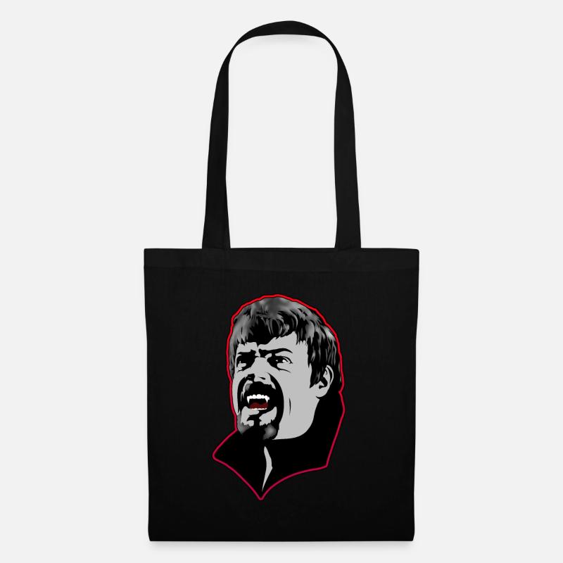A hungry vampire man - red - Tote Bag - black