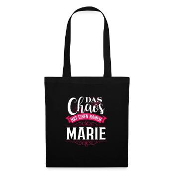 MARIE - Chaos - Stoffbeutel - Schwarz - Vorne