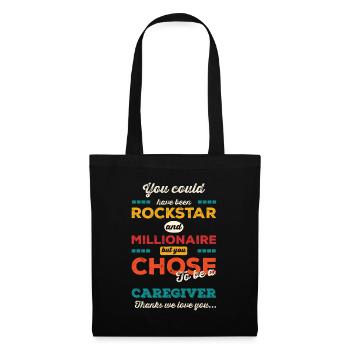 Vous avez choisi d’être un soignant - Sac en tissu - noir - Devant