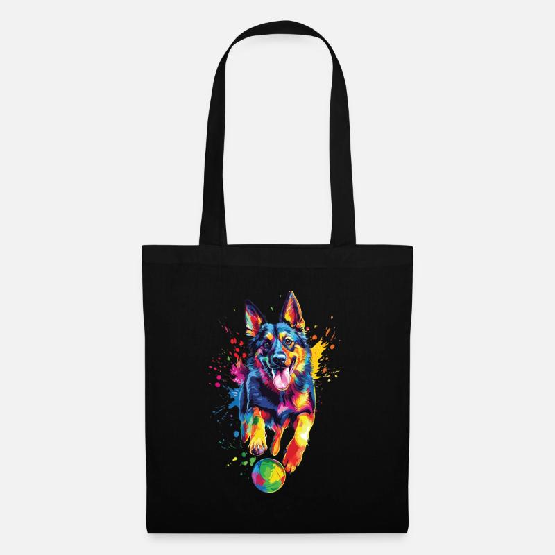 Deutscher Schäferhund - Stoffbeutel - Schwarz