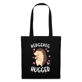 Hedgie Hedgehog Hugger Hedgehog - Tote Bag - black - Front