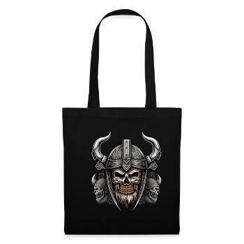 Valhalla Viking Skelett - Okkulter - Stoffbeutel - Schwarz - Vorne
