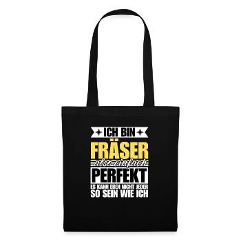 Perfekter Fräser - Stoffbeutel - Schwarz - Vorne