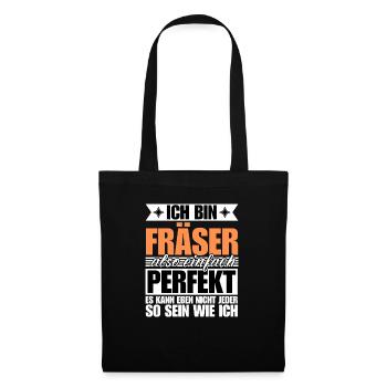 Perfekter Fräser - Stoffbeutel - Schwarz - Vorne