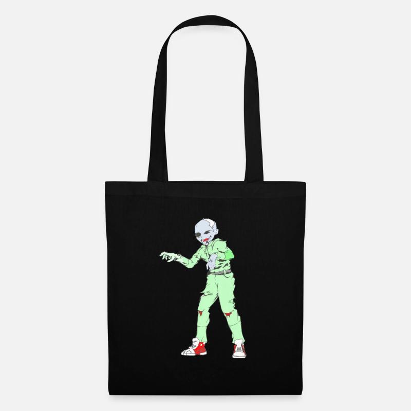 Zombie Collection: Zombie Man - Stoffbeutel - Schwarz