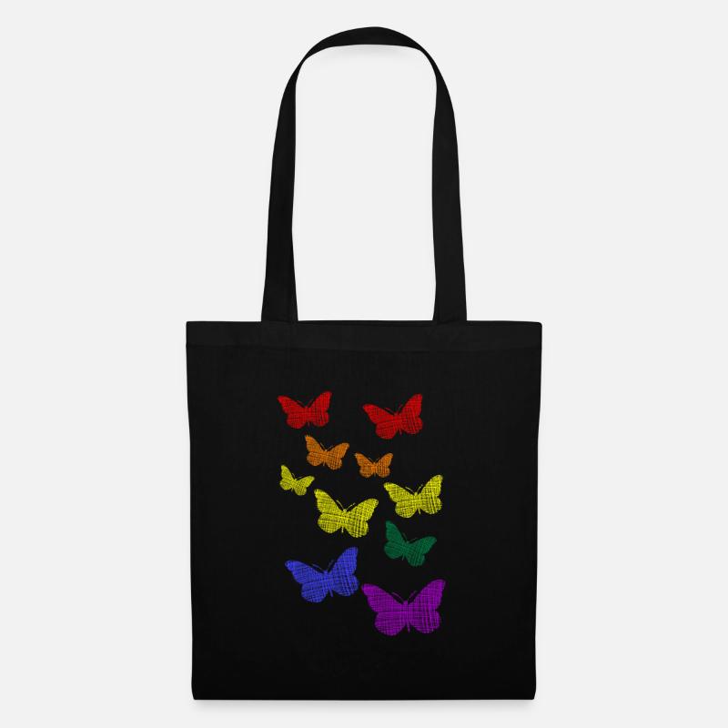 LGBT Pride Butterflies - Stoffbeutel - Schwarz