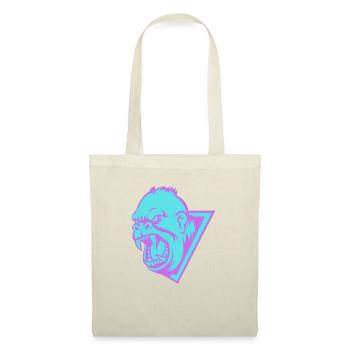 tête gorille - Sac en tissu - nature - Devant