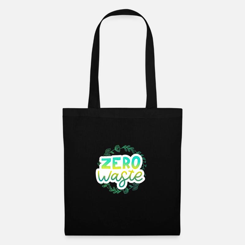 zero waste - Stoffbeutel - Schwarz