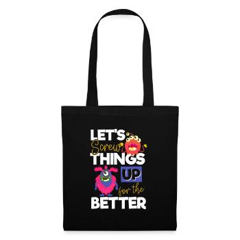 Evil Comic Funny Sister - Tote Bag - black - Front