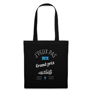 J'peux pas j'ai Grand prix - Sac en tissu - noir - Devant