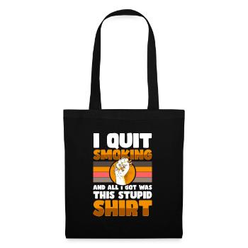 nicotine smoking cigarettes health - Tote Bag - black - Front
