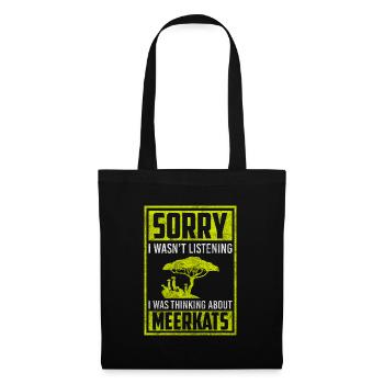 Wilderness transverse stripe mammal - Tote Bag - black - Front
