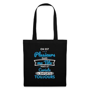 Plusieurs dans tête le Cariste l'emporte toujours - Sac en tissu - noir - Devant