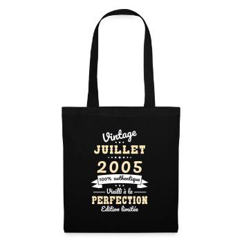 20 Years Anniversary - Vintage - July 2005 - Tote Bag - black - Front