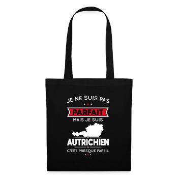 Je ne suis pas parfait mais je suis Autrichien - Sac en tissu - noir - Devant
