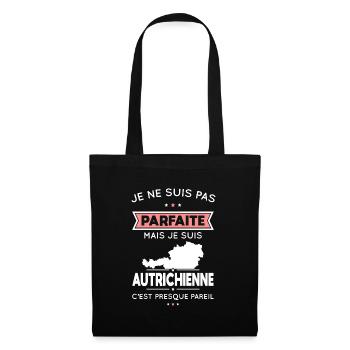 Je ne suis pas parfaite mais je suis Autrichienne - Sac en tissu - noir - Devant