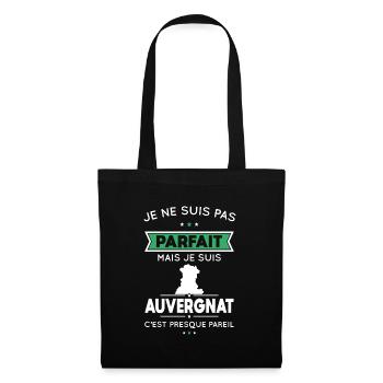 Je ne suis pas parfait mais je suis Auvergnat - Sac en tissu - noir - Devant